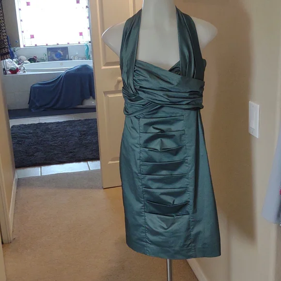 knee length dresses for ladies Nicole Miller Gold Metallic Dress – The Untitled Boutique main image 1